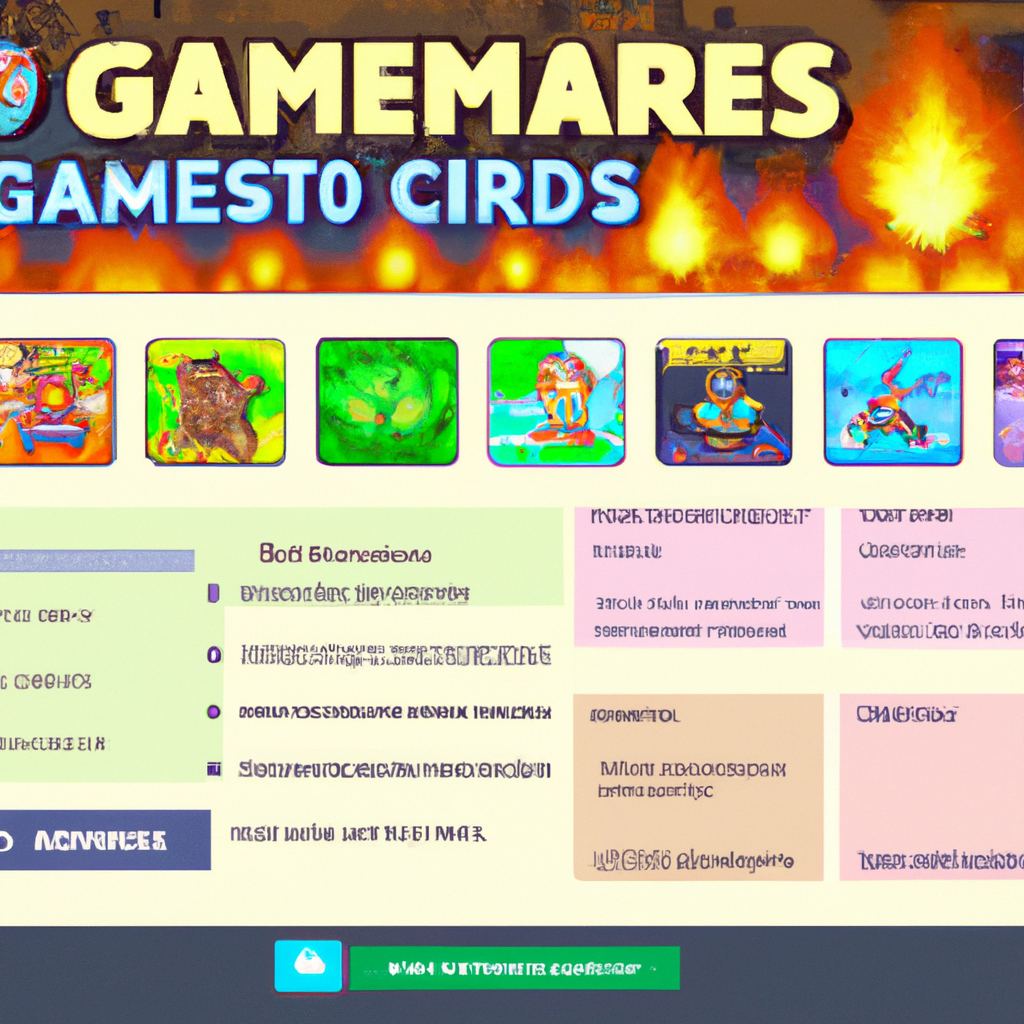 Thumbnail grid of community-made microgames